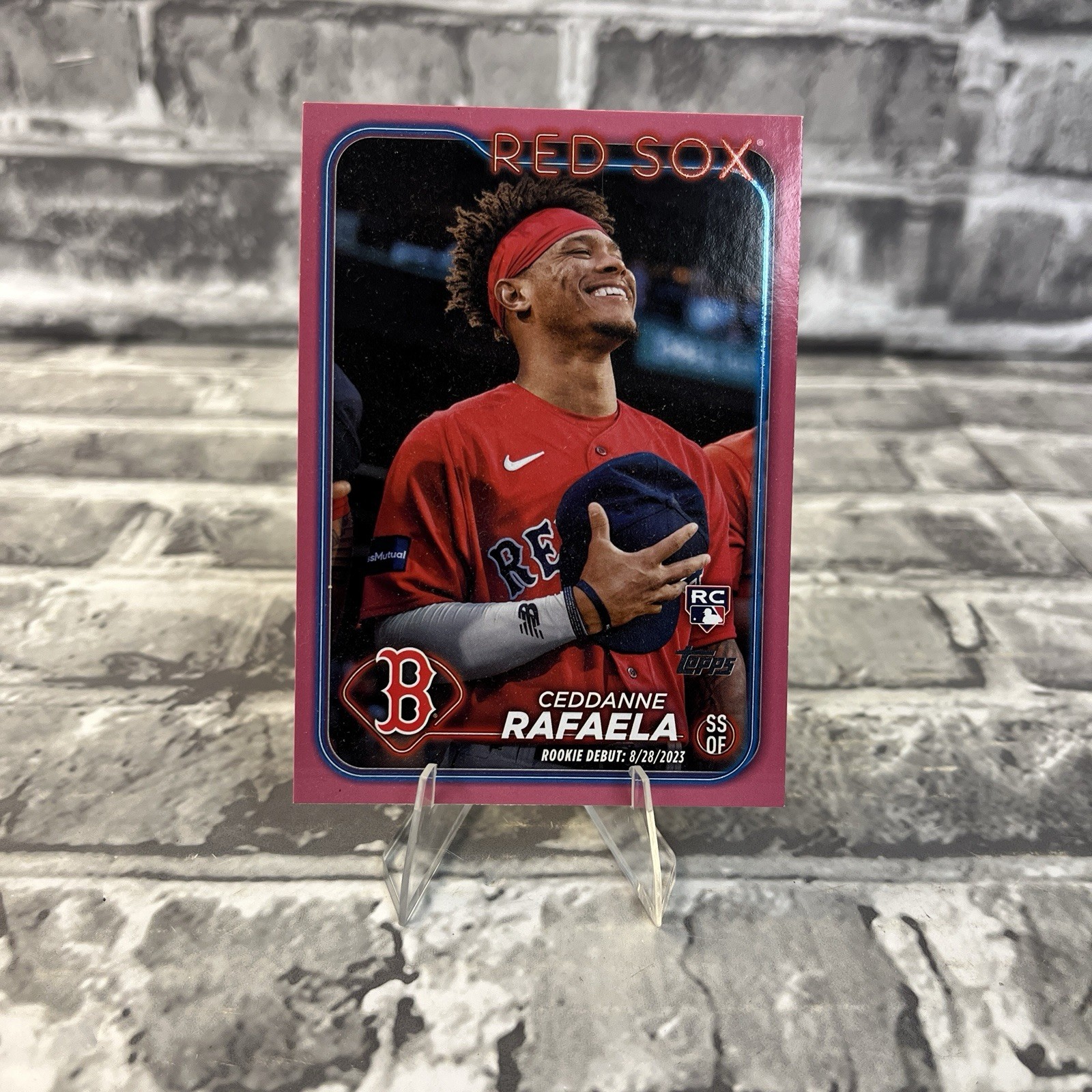 2024 Topps Update Mother's Day Hot Pink Ceddanne Rafaela #US110 RC No. 33/50 SP