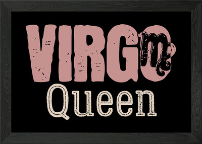 Virgo Queen Astrology Sun Framed Wall Art Poster Canvas Print Picture