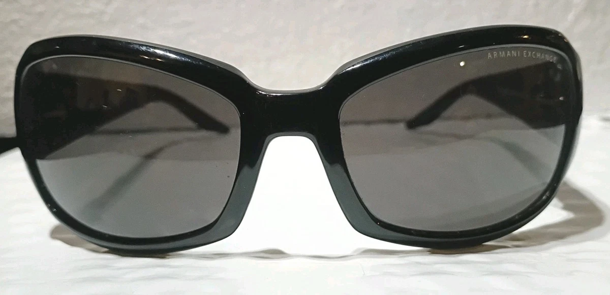 A|X Armani Exchange Black Plastic Frame Sunglasses for Women 