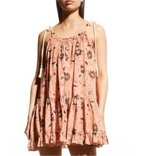 Ulla Johnson Trula Size 6 Tiered Primrose Mini Floral Dress Oleander Flowy