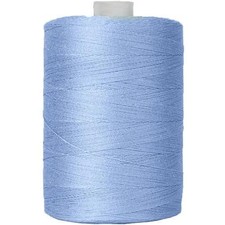 100 Cotton Thread Quilting Sewing Serging 1000M Spools 50/3 Weight Blue 302
