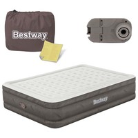 6942138967104 Materac Dmuchany 203X152X46 Cm Z Wbudowaną Pompką Elektryczną Best