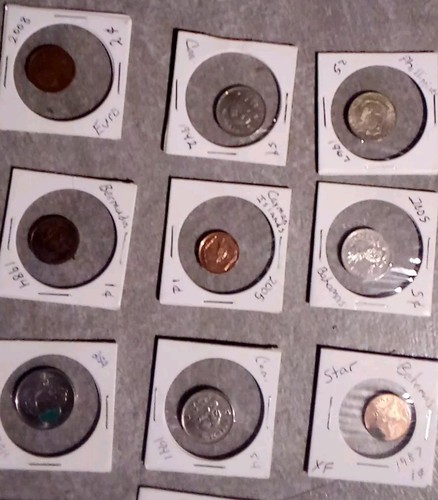 Foreign Junk Drawer Coins With War Era Canadian Victory Nickel Lot 15 - Picture 3 of 10