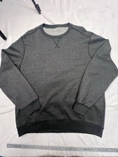 G.H. Bass Sweater Mens Extra Large Gray Cotton Blend Long Sleeve Crew