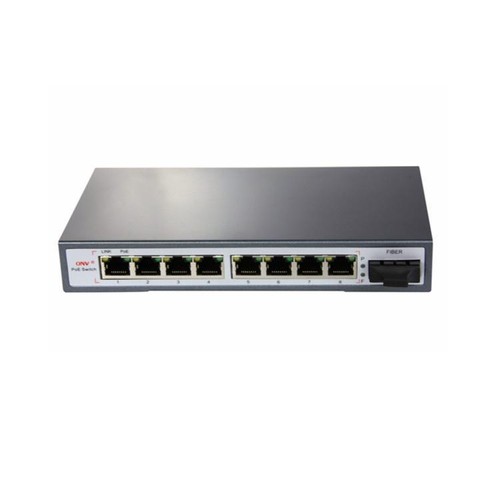 9 Port PoE Switch 10/100M 4PoE Ports Fiber Uplink Port 120W 1.6Gbps IEEE802.3at