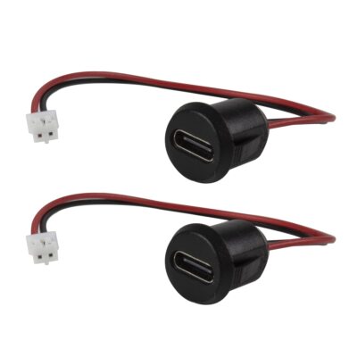 Type-C Female Chassis 2P Direct Crimp USB Female Chassis C Connector Jack Fem...