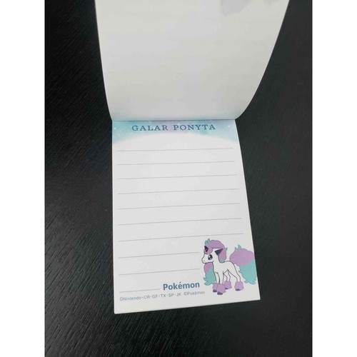 Mini Cuaderno Oficial Centro Pokémon Galarian Ponyta Importación de Japón/VENDEDOR DE EE. UU. - Imagen 2 de 4