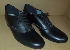 Boy's Mens Black Character Oxford Jazz Theater ShowChoir leather sole theatric