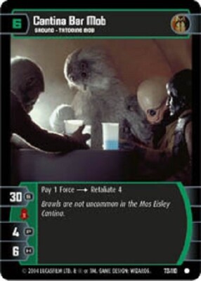 STAR WARS TCG WOTC RETURN OF THE JEDI CANTINA BAR MOB 73/110 GEM MINT Top Shelf