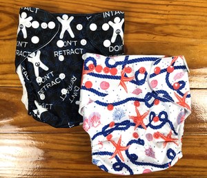 fluffy penguin cloth diapers