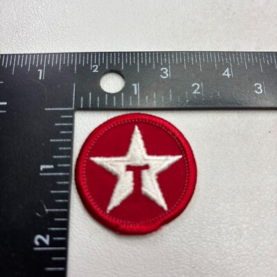 Vintage Small Red White TEXACO GAS STATION OIL Patch (Gas~Oil~Energy Genre) C525