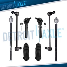 Front Outer Inner Tie Rods Sway Bar Links Kit for Town and Country Grand Caravan