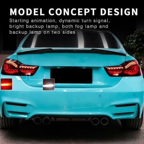 For BMW M4 F32 F36 F82 2013-2020 Taillight Dragon Scale Concept LED tail Light - Picture 2 of 5