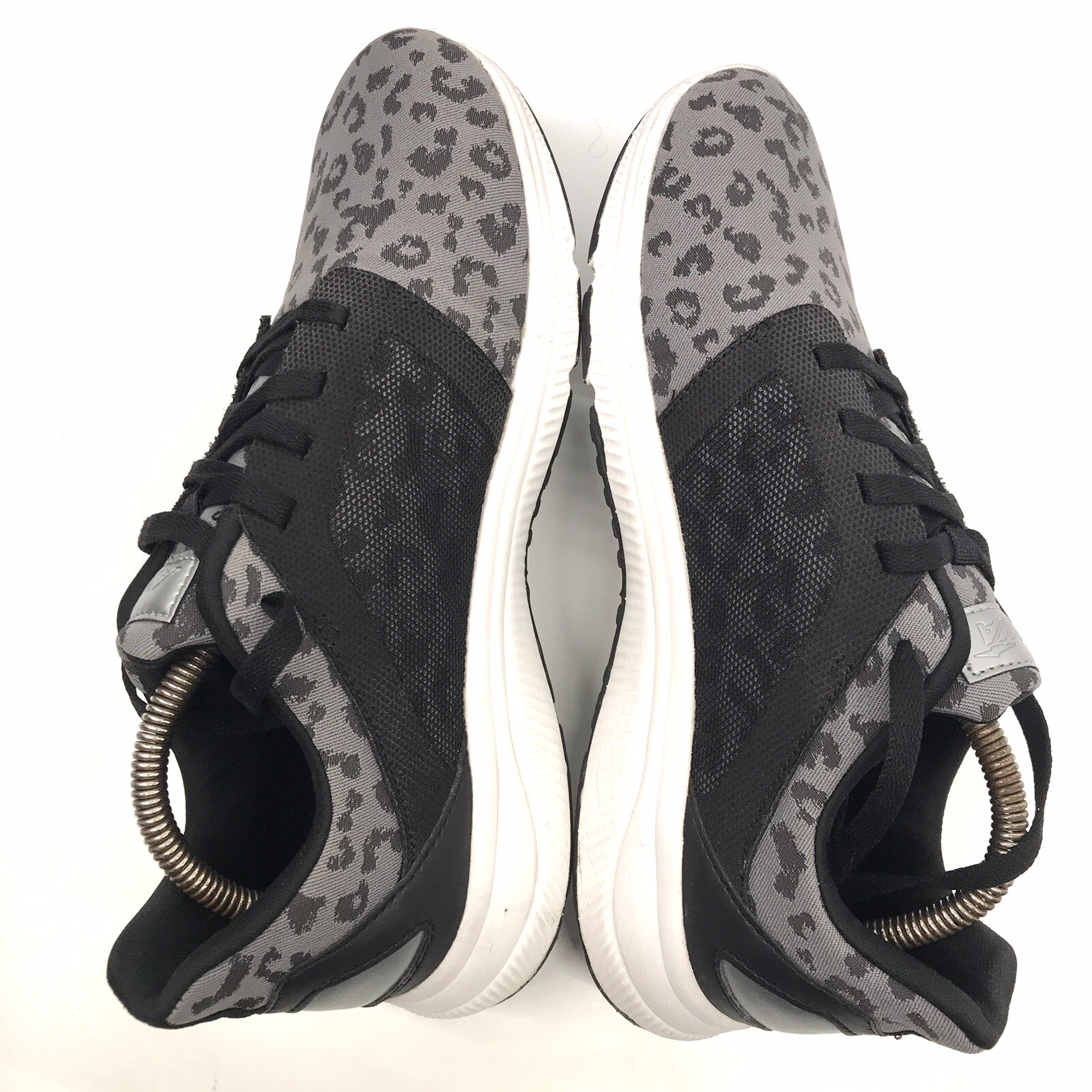 SAOLA Scarpe AVIA donna memory foam nero grigio stampa lepardo taglia 10 sneakers leggere