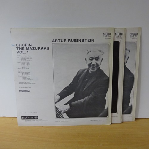 SB 6702-4 CHOPIN MAZURKAS ARTUR RUBINSTEIN RCA STEREO 3LP EX - Picture 2 of 14