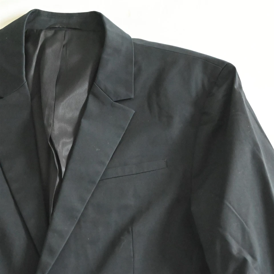 Blazer Armani Exchange Grande Negro Algodón Elástico Abrigo Deportivo Chaqueta Foto 2 de 4