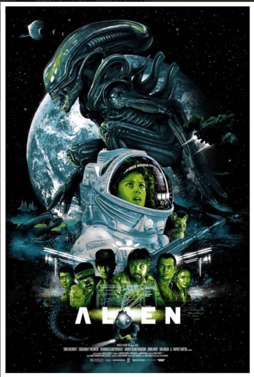 Alien Variant Mondo Style Movie Poster Vance Kelly Artists Proof