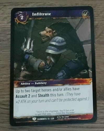 World of Warcraft WoW TCG War of the Elements Cards /220 - YOU PICK - Picture 52 of 137