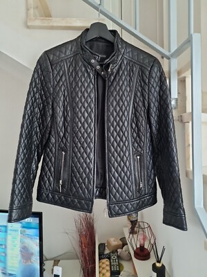 veste en cuir femme