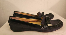 Coach New York Womens sz 6 Black Signature Loafers 7