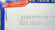 Roundhouse HO Kit #3222 2-Bay Covered Hopper Union Pacific NIB