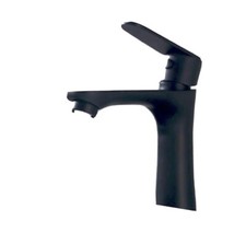 Commercial Matte Black Stainless Steel Bathroom Basin Faucet Single Handle