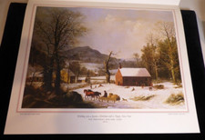 Gerald R Ford 1974 Christmas Gift Print Card LARGE