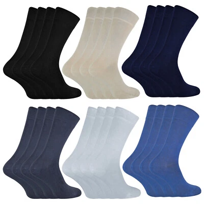 Sock Snob - 4 Pack of Unisex Bamboo Finely Knit Thin Super Soft Suit Dress Socks