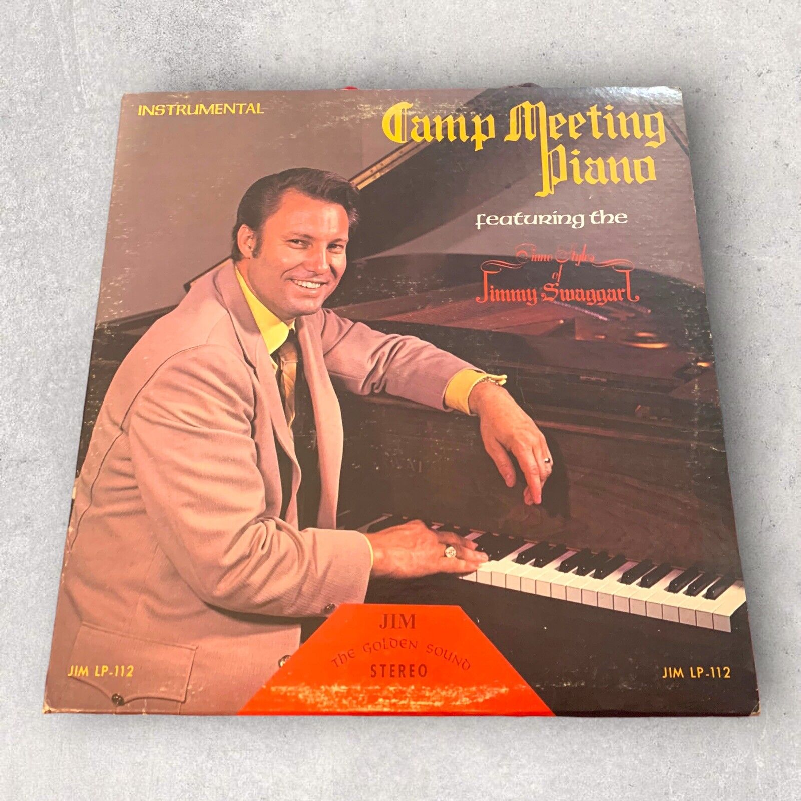 1972 Jim Records JIMMY SWAGGART vinyl album CAMP MEETING GOSPEL PIANO