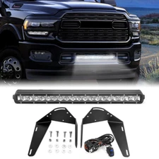 for Ram 2500/3500 19-21 22 23 24 Bumper 100W 22'' LED Light Bar Mount Wire Combo