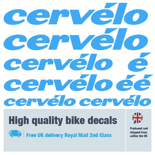 Cervelo new bike decals labels with free bike protection (23 pack) - 20+ colours - Picture 19 of 27