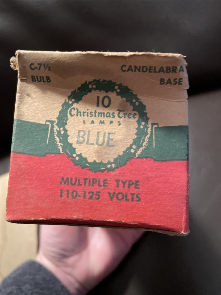 Vintage Box 10 Westinghouse Christmas Tree Light Bulbs Sz C7 1/2 USA eBay