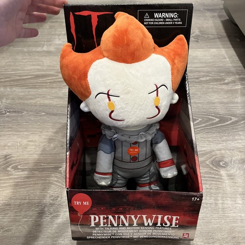 Motion Sensor Speaking - It: Pennywise Clown 12" Plush with Suction Cups- Horror - Picture 2 of 3