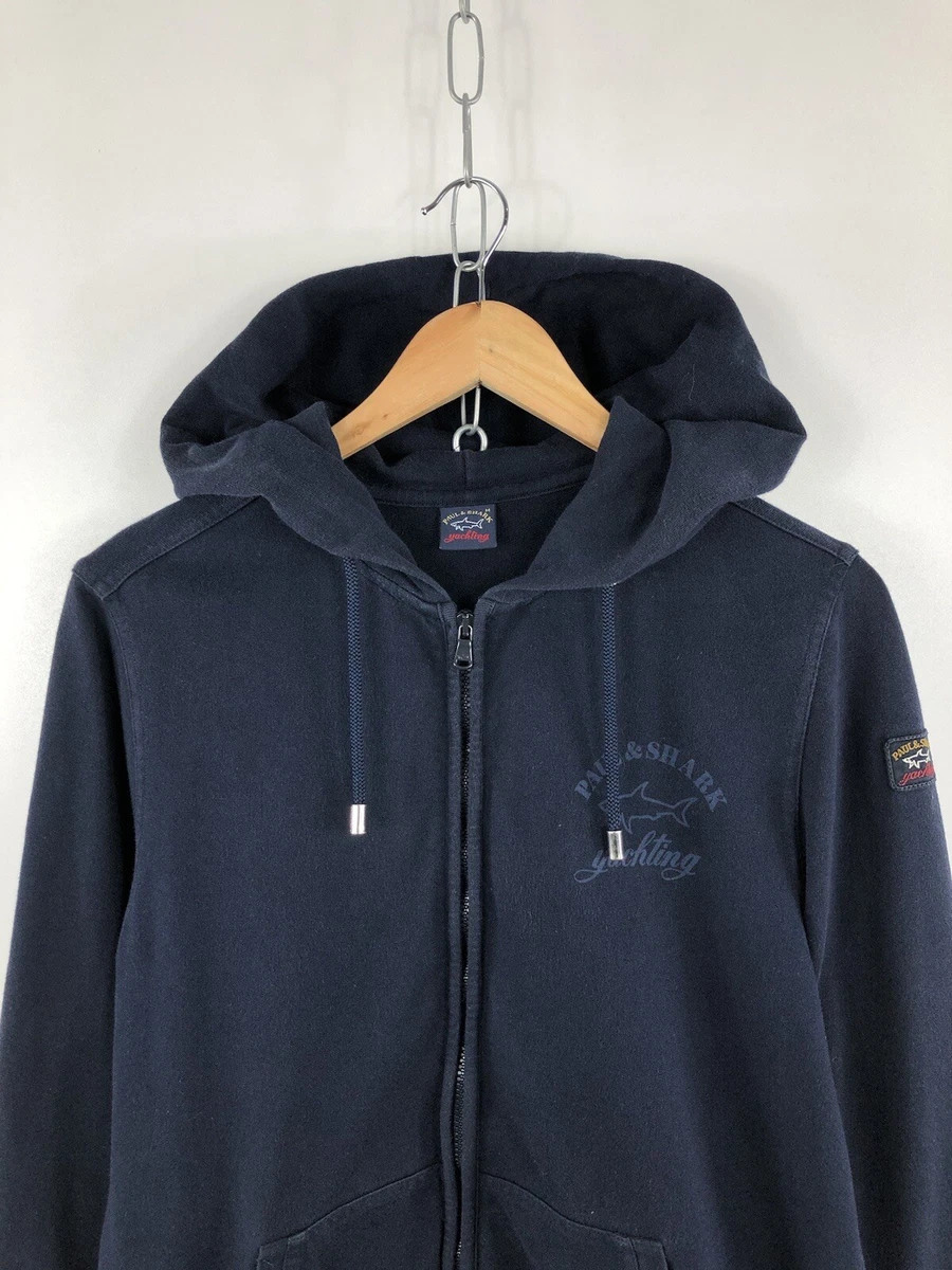 Paul Shark Hoodie Zip Blue Mens Hooded Paul Shark Yachting RRP