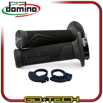 DOMINO GRIFFE D100 LOCK ON MOTO CROSS ENDURO schwarz OFF ROAD RACING Monokabel