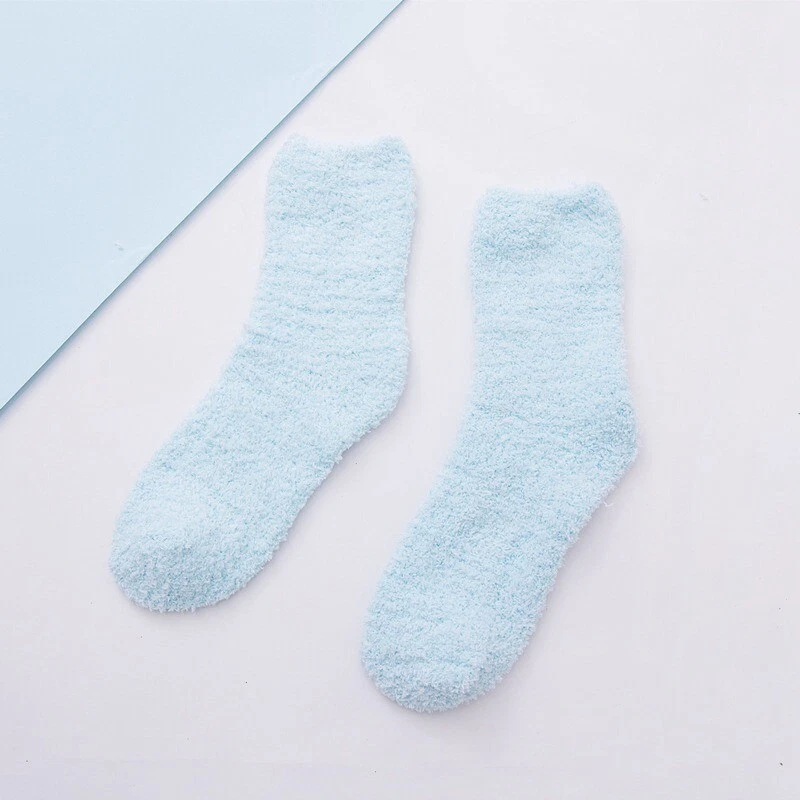 Casual Socks Candy Color Half Velvet Tube Socks Thick 6pc Women's Socks Floor - Image 2 of 4
