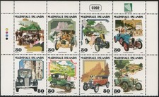Marshall Is 2002 MNH** Calssic Cars*Motoring*De Dion Bouton*Austin*Peugeot*O.M. 