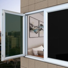 Window Film Glass Sticker Adhesive Tint One Way Mirror Decor Uv Proof Roll Black