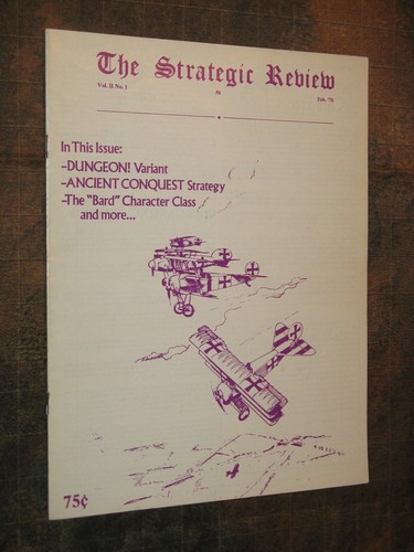 The Strategic Review #6 magazine NICE TSR 1976 military miniatures D&D rpg - Picture 1 of 3