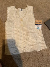 Carter's 5 Kids knitted vest $30 originally new with tags