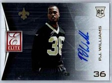 PJ Williams 2015 Panini Elite RC Autograph Rookie Auto #6 New York Jets