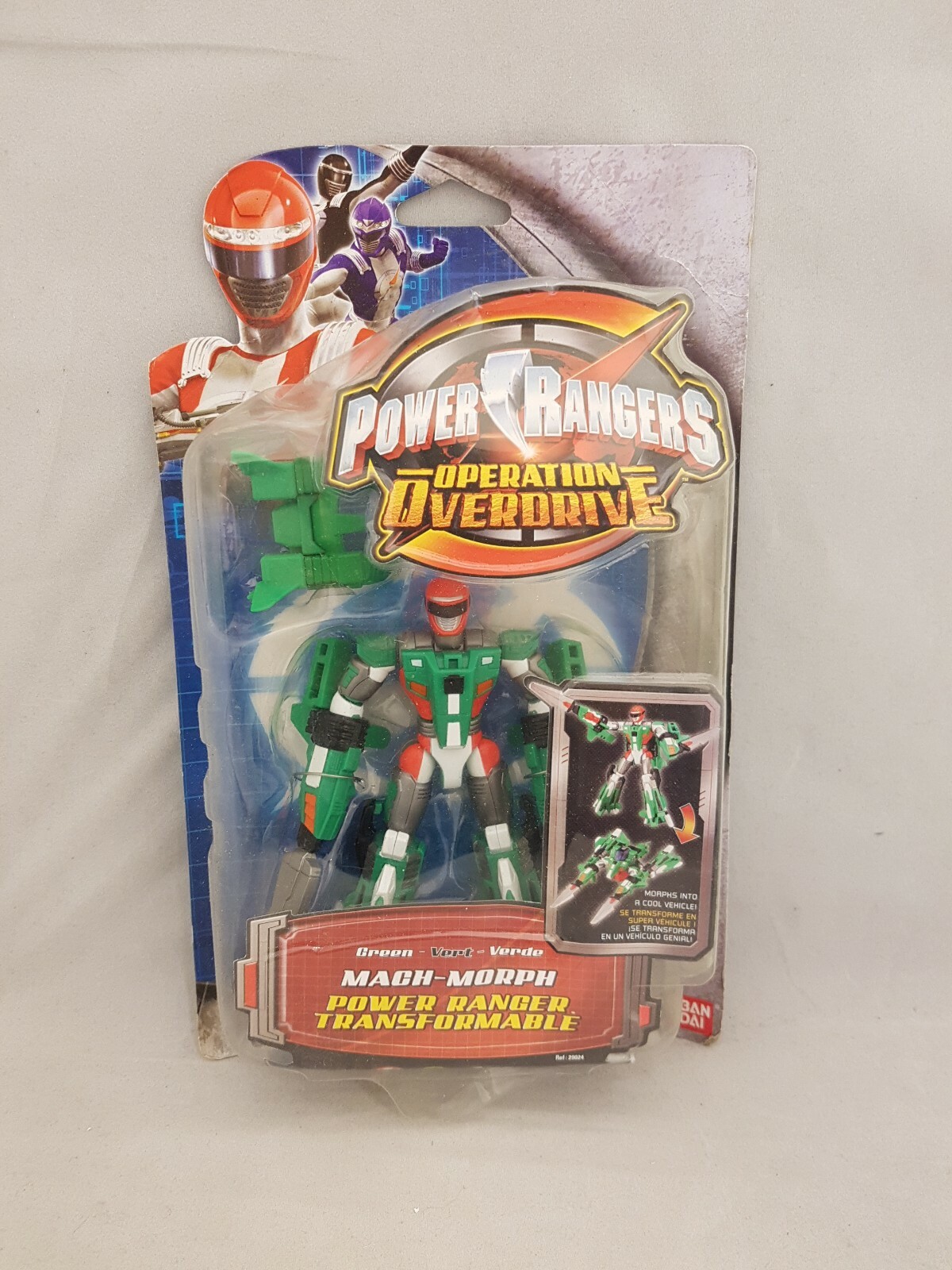 Power Rangers Operation Overdrive Mach-Morph Green Ranger 6"" Figure new