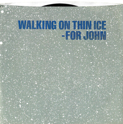 John Lennon! Walking On Thin Ice by Yoko Ono 45  7'' single 1981 Picture Sleeve