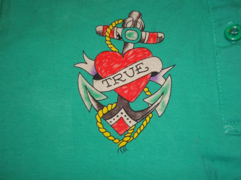 Girls Pre-Owned Size XL Short Sleeve Ed Hardy Polo Shirt In Excellent Condition - Image 2 of 4