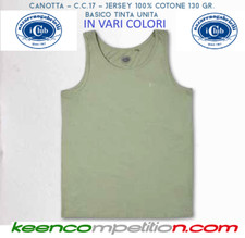 Nazareno Gabrielli Canotta Uomo canottiera da esterno 100% Cotone M L XL 2XL 3XL