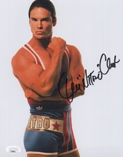 American Gladiators 8x10 photo of Nitro signed by Dan Clark JSA COA