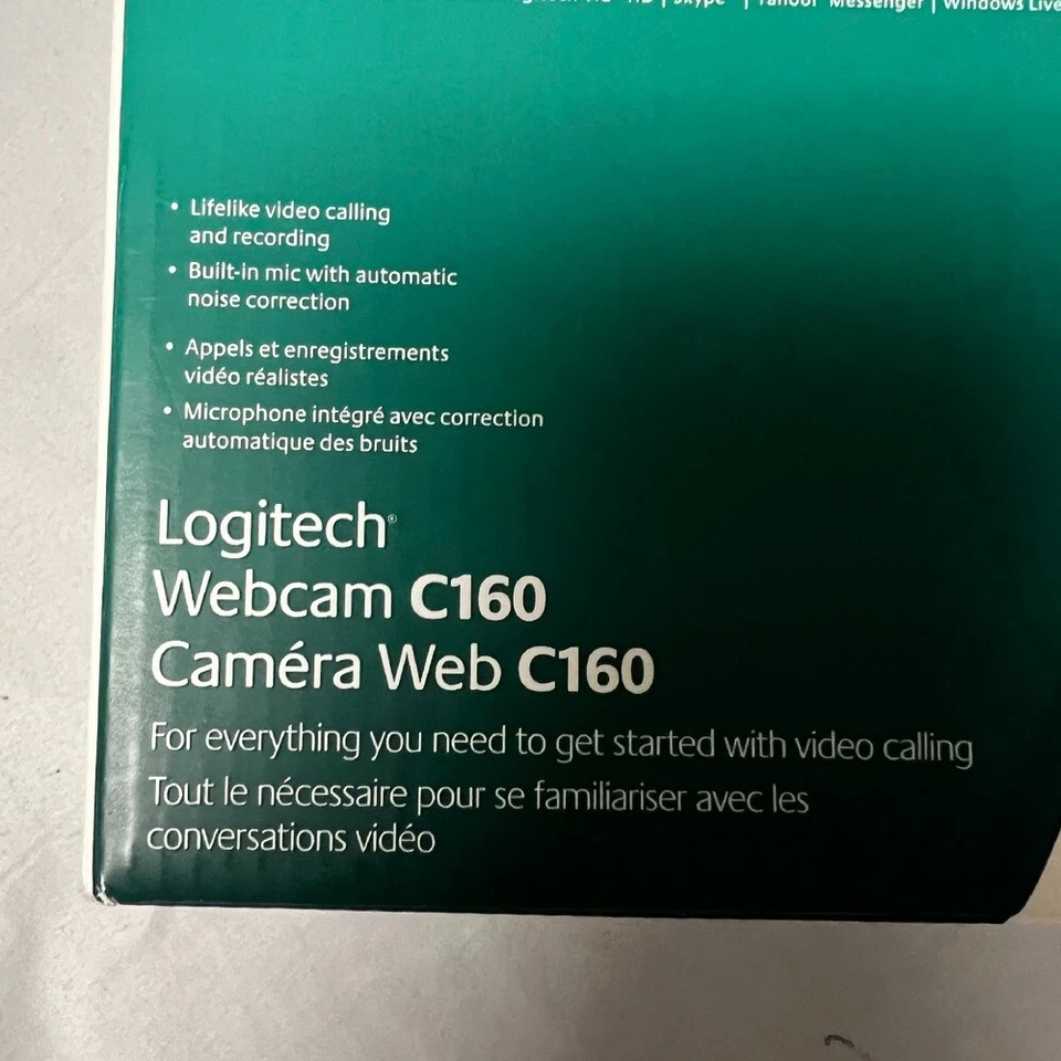 Logitech Webcam C160 VGA 1.3MP Photos Built-in Mic Noise Correction - Image 3 of 4