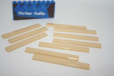 Lego (c) 10x 1x8 Fliese - 4162 - tan - hell beige - Star Wars - tile