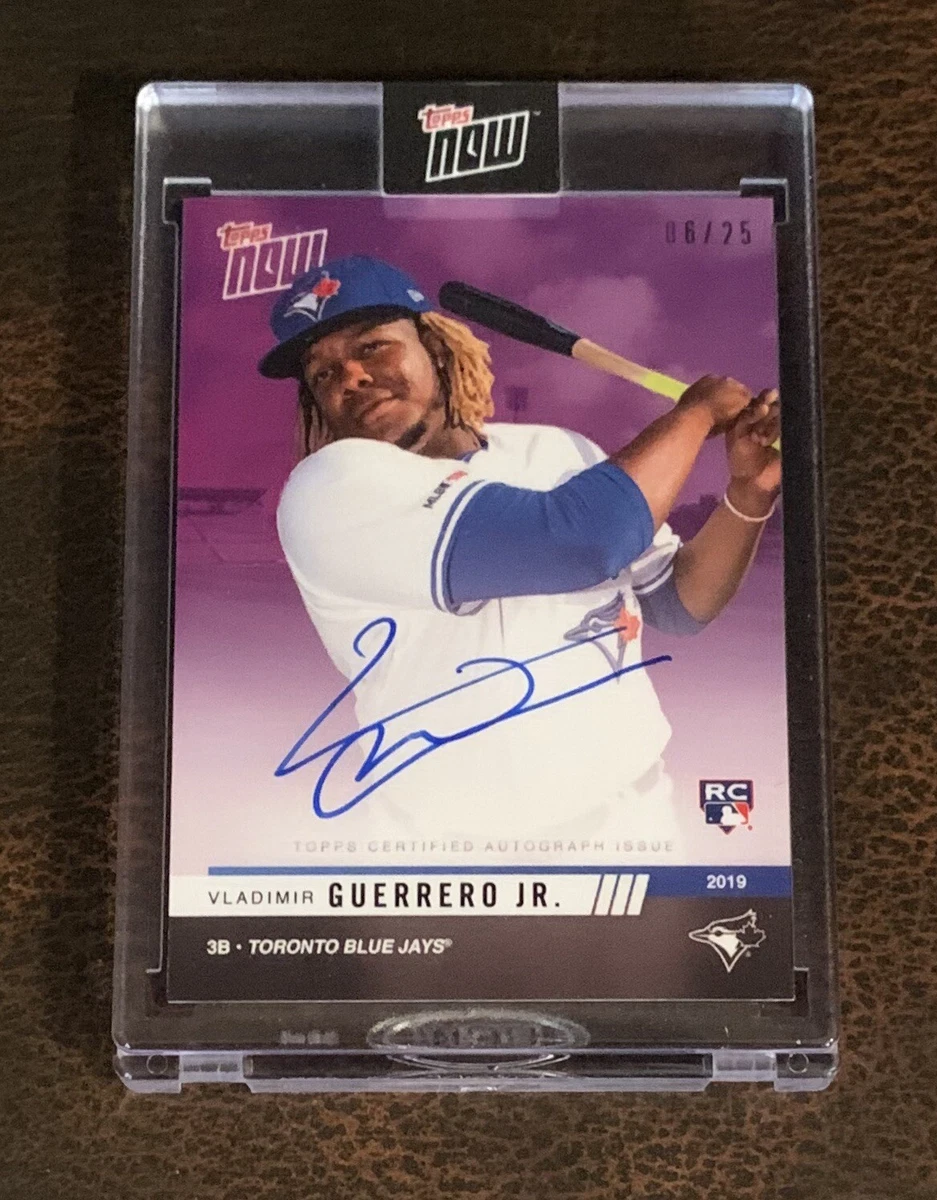 2019 TOPPS NOW #OD-VGC VLADIMIR GUERRERO JR. AUTO # 6/25 - ROAD TO