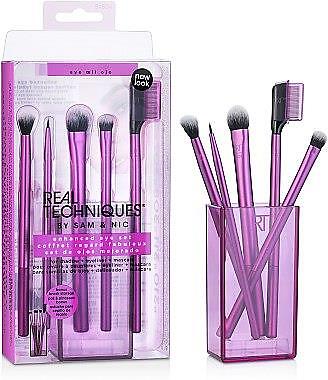 Real Techniques Enhanced Eye Set Brush Cup  91534  shadow eyeliner mascara 6pcs